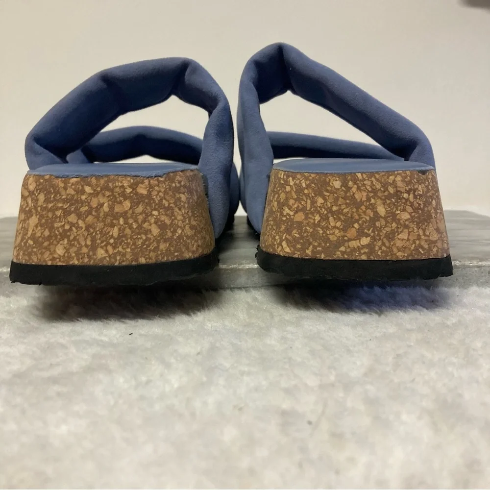 Free People Fairmont Platform Sandals Size 9 Blue New - Picture 4 of 11